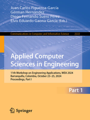 cover image of Applied Computer Sciences in Engineering
